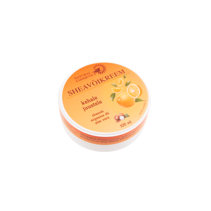 Shea butter cream with argan- and orange oil, 100ml