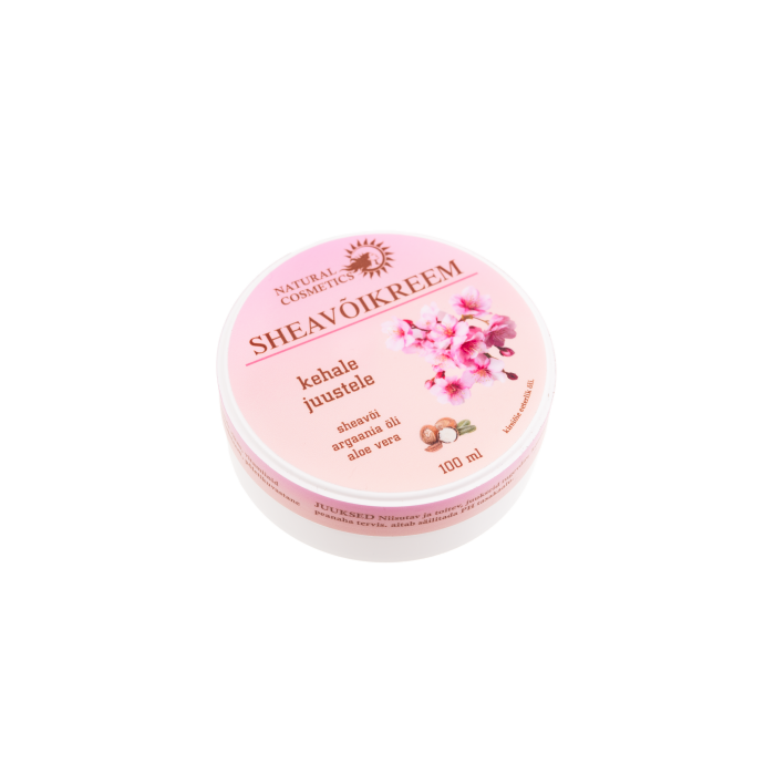 Shea butter cream with argan- and cherry blossom oil, 100ml